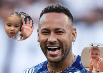 Neymar posta foto rara das filhas, Mavie e Helena, juntas