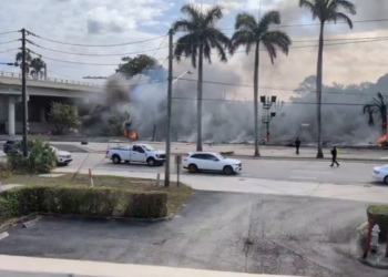 Avião pequeno cai em Boca Raton, na Flórida; VÍDEO
