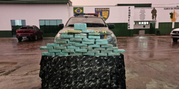 Gefron apreende 40 quilos de pasta-base e gera prejuízo de R$ 720 mil às facções criminosas