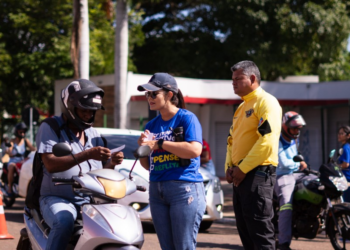 Desacelere: Rondonópolis realiza ação do Maio Amarelo na Praça Bom Jesus