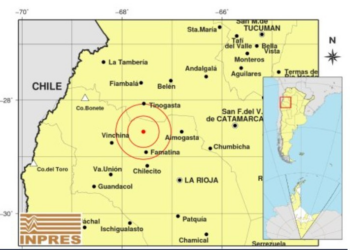 Terremoto de magnitude 5,8 atinge Argentina
