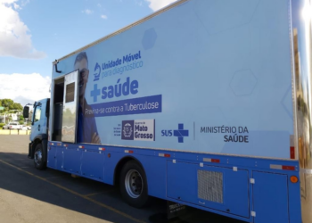 Caminhão da SES contra a tuberculose atende em Água Boa