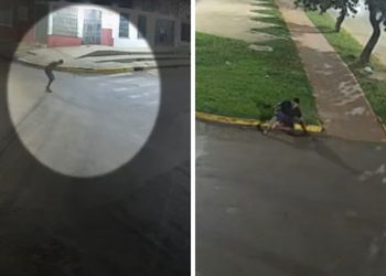 Câmera flagra homem pedindo socorro na rua após ser esfaqueado
