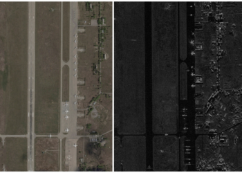 Imagens de satélite mostram destruição de aviões russos após ataque de drones da Ucrânia