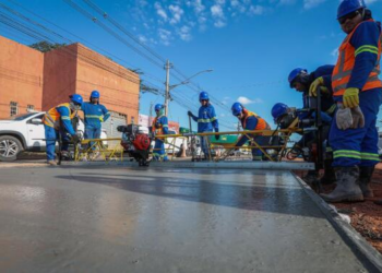 Cruzamento na entrada do CPA 1 será fechado a partir deste sábado para concretagem de pistas do BRT