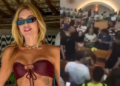 Virginia Fonseca é cercada por multidão dentro de igreja e cena choca