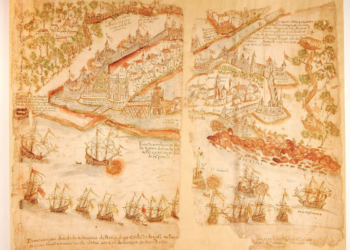 Desenho antigo que mostra holandeses sendo expulsos do país é descoberto