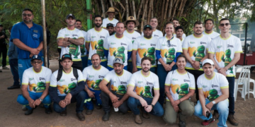 Sanear prestou apoio a mutirão de limpeza com grande estrutura