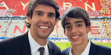 Semelhança entre Kaká e o filho de 16 anos impressiona em clique: ‘Kaká e Kaká!’