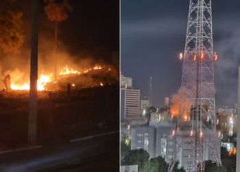 Incêndio é registrado próximo a Miguel Sutil; veja vídeos