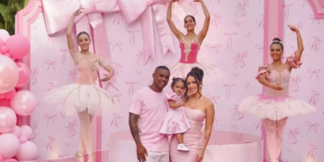 Nathália Felix e Douglas Costa, comemora aniversário de 1 ano da filha: ‘Festão’