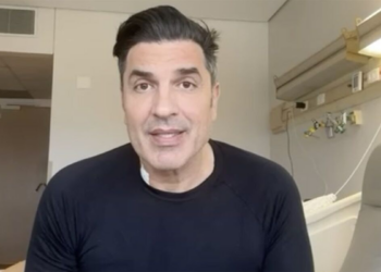 Edu Guedes faz primeira aparição no hospital após cirurgia