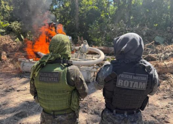 Polícia Militar fecha garimpo clandestino em MT