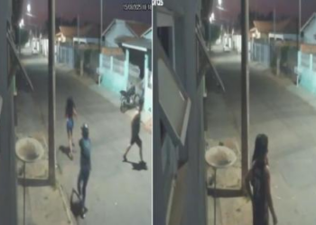 VÍDEO – Adolescente de 14 anos é baleada no meio da rua