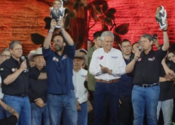 Com boneco de Bolsonaro, Tarcísio defende aliado: “Injustiçado”