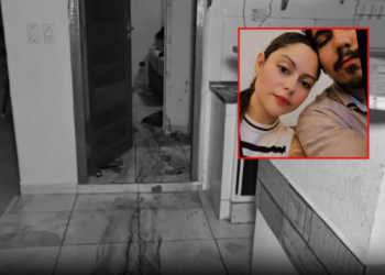 Vídeo mostra rastro de sangue em casa onde fonoaudióloga foi assassinada pelo marido