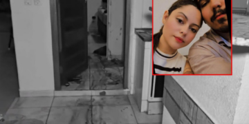 Vídeo mostra rastro de sangue em casa onde fonoaudióloga foi assassinada pelo marido