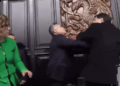 VÍDEO: Senadores trocam tapas e empurrões durante sessão no México