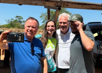 Bial se encontra com Blairo Maggi para gravação de documentário em MT