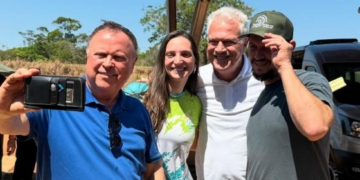 Bial se encontra com Blairo Maggi para gravação de documentário em MT