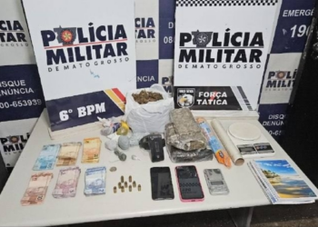 Adolescente é baleada na cabeça em Cáceres; PM encontra drogas e dinheiro no local do crime