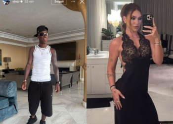 Vini Jr. posta foto na mansão alugada por Virginia na Espanha