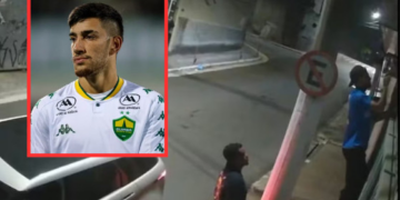 VÍDEO – Ex-jogador do Cuiabá chuta portão da casa da namorada e ameaça: Te mato