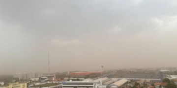 Cuiabá registra chuva e vendaval neste domingo; confira a previsão