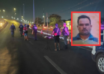 Homem é atropelado por uma moto e três carros e morre