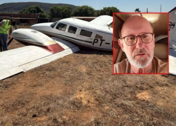 Vídeo mostra pouso de emergência após pane no trem de pouso