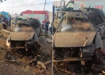 Motorista capota carro e morre preso às ferragens na Avenida das Torres