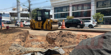 Avenida do CPA opera com faixa mais estreita a partir desta segunda-feira