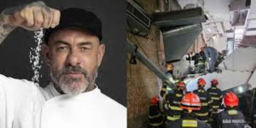 Teto de restaurante em que Fogaça é chef desaba em SP; uma mulher morreu