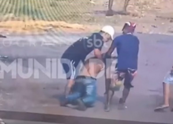 Vídeo mostra homem levando “salve” em VG