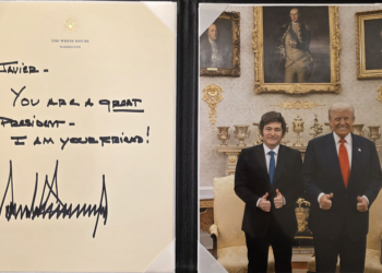 Trump chama Milei de 'amigo' e diz que argentino é um 'grande presidente' em bilhete