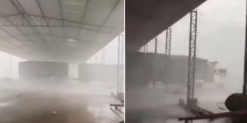 Vendaval arranca telhado de barracão e deixa rastro de destruição em cidade do interior de MT