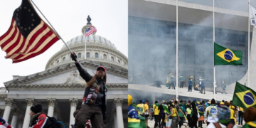 Quais são as diferenças entre o 6 de janeiro nos EUA e 8 de janeiro no Brasil? 