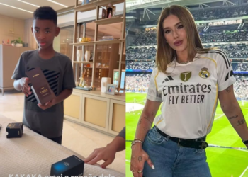 Virginia recebe irmão caçula de Vini Jr. em sua casa antes do aniversário de Maria Flor