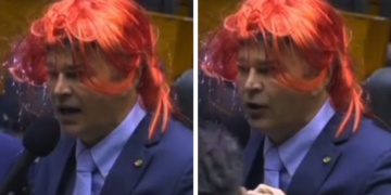 Medeiros põe peruca durante sessão e ironiza professora da UFF; vídeo