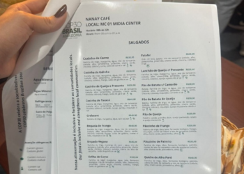 COP30 tem coxinha a R$ 45 e água a R$ 25