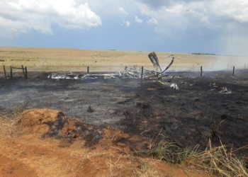 Avião agrícola cai e mata piloto em Campo Novo do Parecis; vídeo