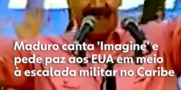 Maduro canta 'Imagine' e pede paz aos EUA em meio à escalada militar no Caribe; veja vídeo