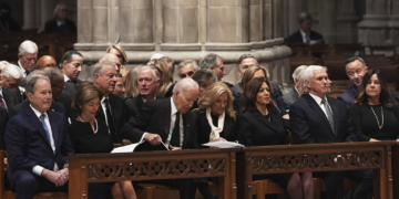 Funeral de Dick Cheney reúne ex-presidentes e vices dos EUA; Trump e J.D. Vance não foram convidados