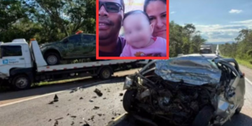 Casal e bebê de 9 meses morrem em acidente na BR-070