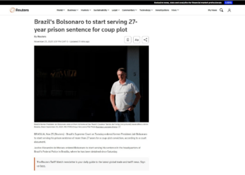 Bolsonaro começa a cumprir pena de prisão: veja a repercussão na imprensa internacional