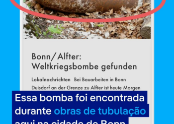 Brasileiro é retirado de casa na Alemanha por causa de bomba da 2ª Guerra: 'Dá um pouco de medo'