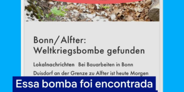Brasileiro é retirado de casa na Alemanha por causa de bomba da 2ª Guerra: 'Dá um pouco de medo'