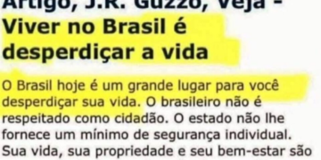 Não, viver no Brasil NÃO É desperdiçar a vida
