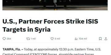 EUA lançam ataques 'em larga escala' contra o Estado Islâmico na Síria