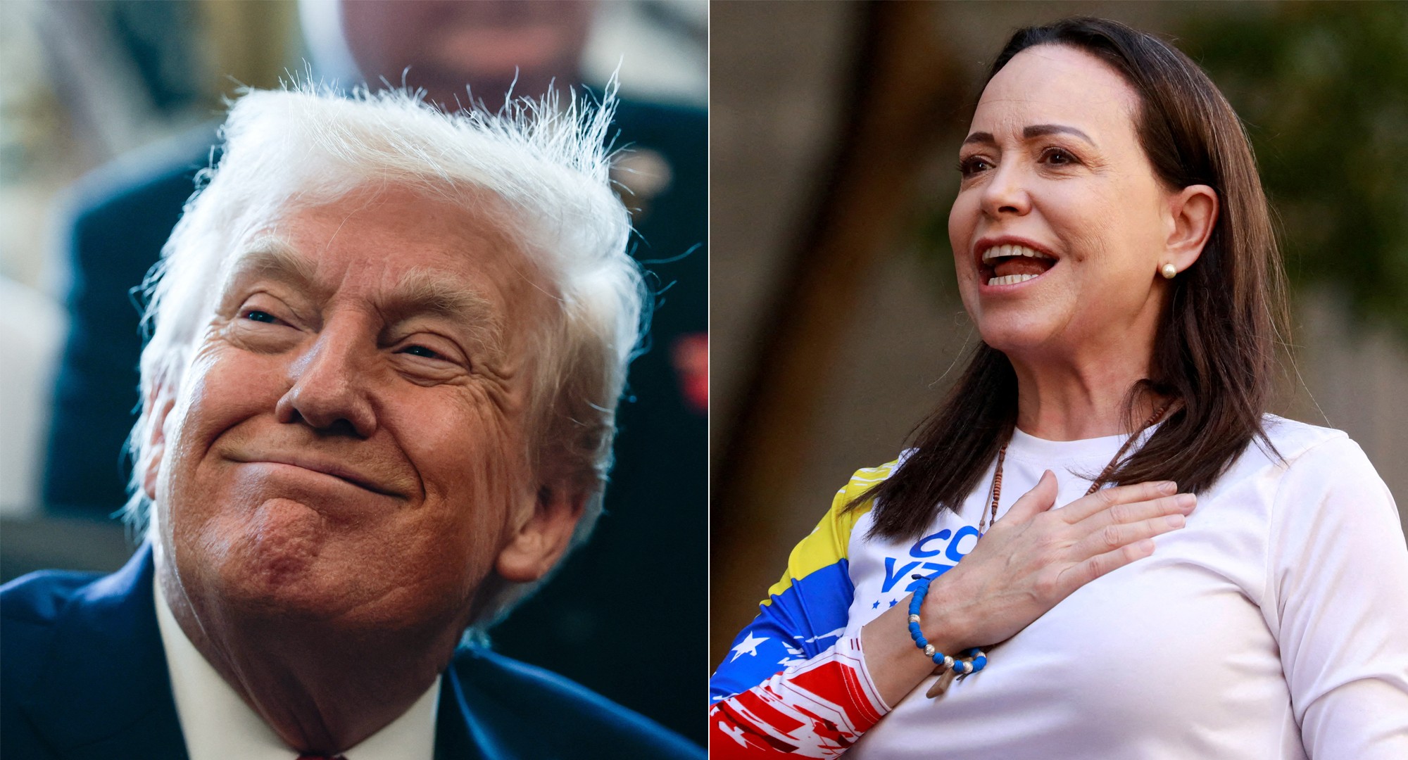 A incondicional lealdade de María Corina Machado a Trump